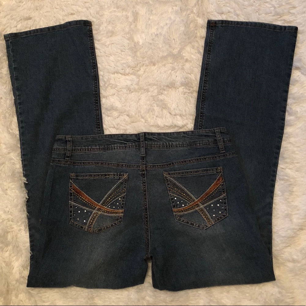 l.e.i. Ashley Lowrise Slim Boot Jeans-size 15 reg.